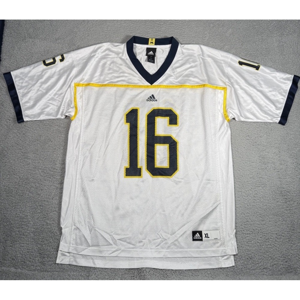 Michigan Wolverines #16 Adidas Football Mens XL Jersey NCAA Mesh